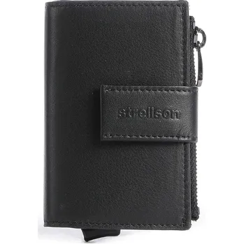 Peněženka Strellson Carter C-Four Pouzdro na kreditní kartu 10cm, L, černá, kůže, 167113