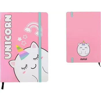 Zápisník Notes A5 s jednorožcem v pevné vazbě