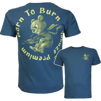 Pánské tričko Yakuza Premium Selection Tričko Yakuza Premium 3908 - modré - Born to Burn Velikost: 5XL
