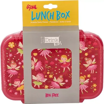 Svačinový box Snídaňový box Víly se sadou příborů