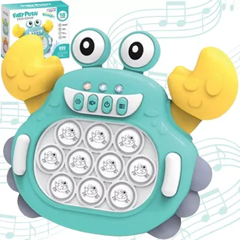 POP IT Woopie Pop It elektronická antistresová hra Krab – zelená