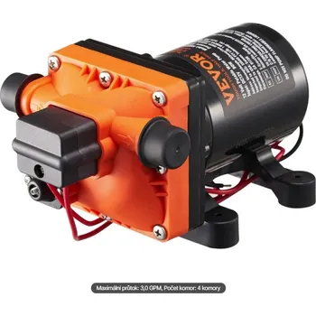 Vevor 12 V, 1,8 GPM 3komorové s automatickým tlakovým spínačem