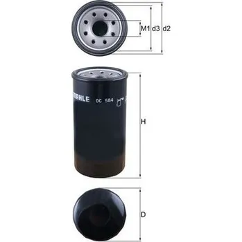 Filtr do auta Olejový filtr MAHLE OC 584