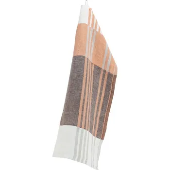 Utěrka Lapuan Kankurit Lněná utěrka Toffee 48x70, hnědo-oranžová