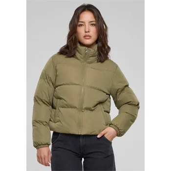 Ladies Short Peached Puffer Jacket - tiniolive 4XL