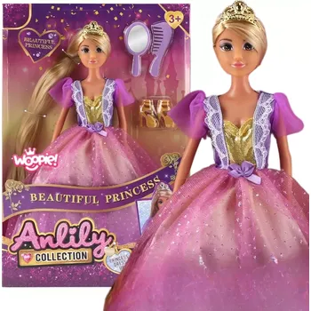 Panenka Woopie panenka princezna Lili s dlouhými vlasy a doplňky