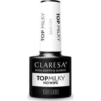 Gel lak CLARESA Top Milky No Wipe 5ml