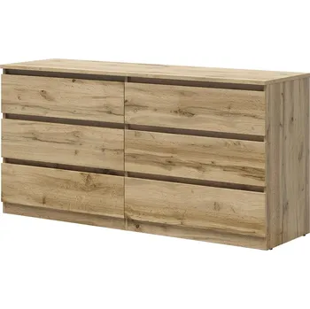 Šatní skříň Black Red White Tetrix 4 (dub wotan)