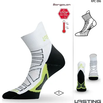 Pánské ponožky RPC sportovní funkční ponožky Lasting bílá / zelená S