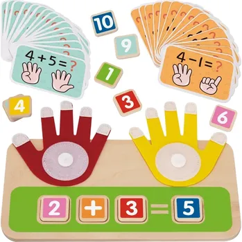 Dřevěná hračka Tooky Toy Učíme se počítat vzdělávací hra