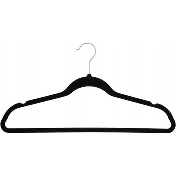 Věšák Šatní ramínko kovový Oct černý