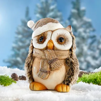 Die moderne Hausfrau Dekorace Zimní sova 493005