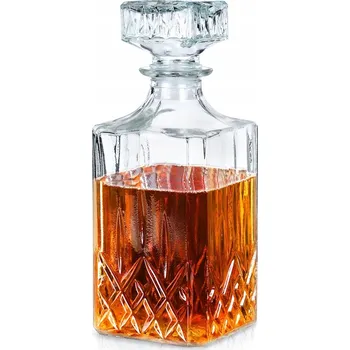 Karafa NA WHISKY brandy alkohol dárek láhev se skleněnou zátkou 900 ml