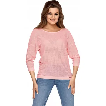 Dámské spodní prádlo Dámská halenka žebrovaná BETTY pastelově růžová M