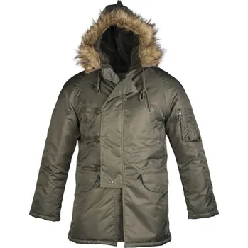 Pánská parka US Letecká Parka N3B Olivová TEESAR, Velikost: S