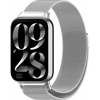 Řemínek na hodinky Stříbrný řemínek pro Xiaomi Redmi Watch 4 / Mi Band 8 Pro – stylový řemínek