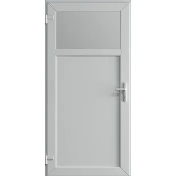 Vchodové dveře Vchodové dveře HOMEDOORS PVC bílé levé 90x205 cm se sklem