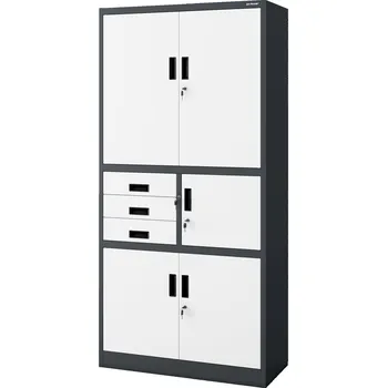 Šatní skříň Skříň s trezorem JAN NOWAK FILIP II antracitově bílá