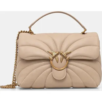 Kožená kabelka Pinko 100038.A1EX béžová 80X, vel. ONE SIZE