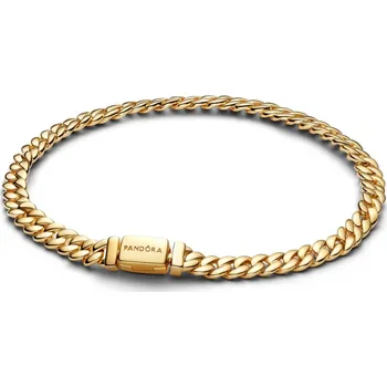 Oblečení a móda PANDORA pozlacený náramek Kubánský řetízek