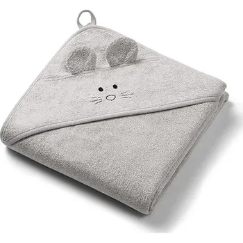 BabyOno Dětská osuška s kapucí 100x100 cm Králík Šedá
