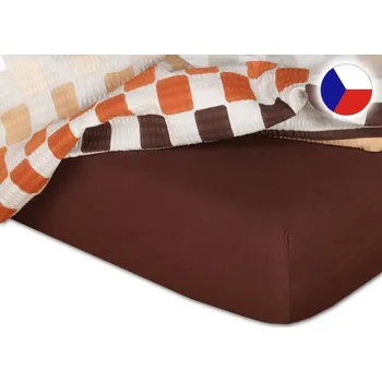 Jersey prostěradlo na kosmetické lehátko 60x190 EXCLUSIVE tmavě hnědá