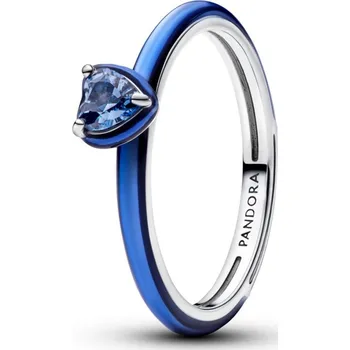 Oblečení a móda PANDORA prsten Modré srdce s čakrou