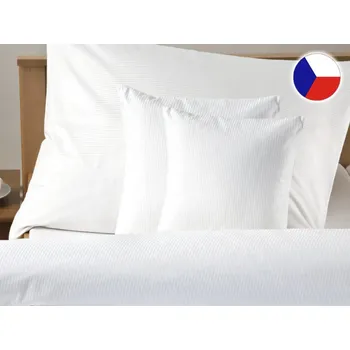 Povlečení Hotelové povlečení Atlas grádl bílý proužek 2 mm 2x 70x90, 240x220