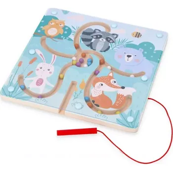 Dřevěná hračka Adam toys magnetický labyrint Les