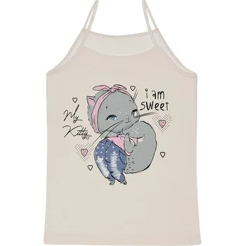 Dívčí oblečení EVONA a.s. Dívčí košilka KIDS UR C SVĚTLE BÉŽOVÁ - KOSILKA KIDS UR C SV.BÉŽOVÁ 110