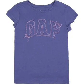 Dívčí tričko Dětské tričko GAP V-FRCH SS LOGO TEE S Modrá, Růžová