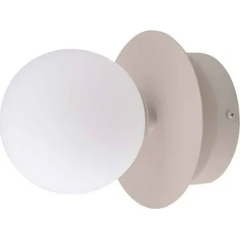 Lampička Globen Lighting Nástěnné světlo ART DECO, béžová/bílá Ø 16 cm IP44 béžová, bílá 1 x 8 W - Doprava zdarma