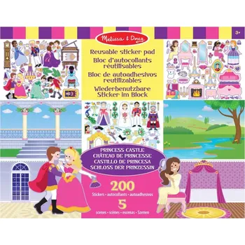samolepka Znovupoužitelné samolepky – zámek princezen