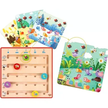 Dětské zboží Tooky Toy dřevěná hra Nauka počítání zvířátek