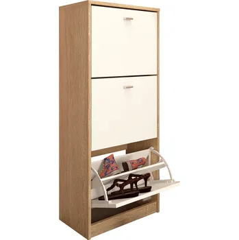 Botník Tempo Kondela Verity Typ 2 (dub sonoma + bílá)