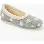 Domácí baleríny s potiskem šedá 41