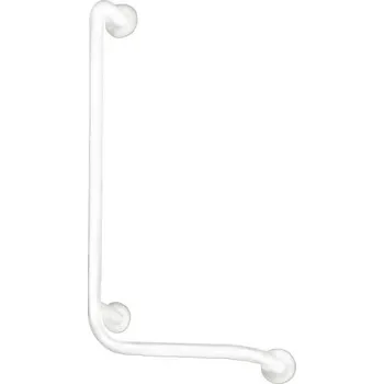 Madlo do koupelny AZP BRNO REHA madlo 406x813 mm, levé, bílá