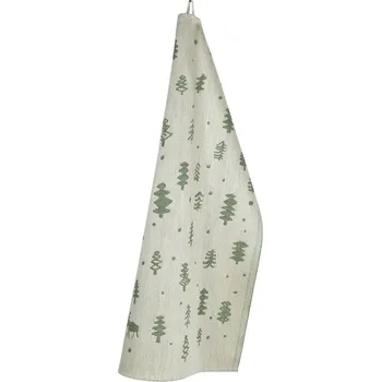 Utěrka Lapuan Kankurit Lněná utěrka Poro 46x70, len-zelená