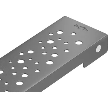 Mexen Flat M12 krytka pro lineární odtok 80 cm, kartáčovaná gun gray - 1E21080 Lineární podlahové odtoky