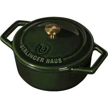 Hrnec BerlingerHaus Pekáč litinový s poklicí 10 cm Emerald Collection BH-6501