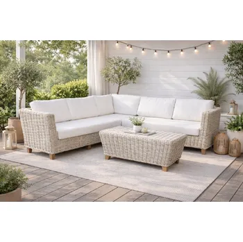 FaKOPA Zahradní ratanová sestava LAURA - přírodní ratan