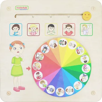 Kancelářský nábytek Masterkidz nástěnná vzdělávací tabule emoce Montessori