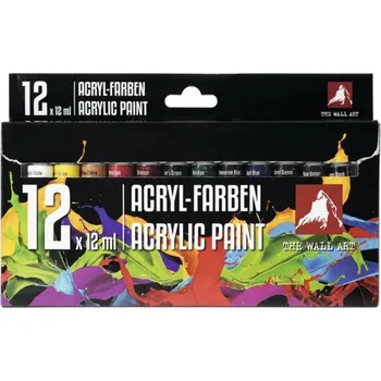 Speciální výtvarná barva Sada akrylových barev 12ks