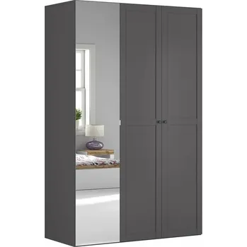 Šatní skříň Black Red White Flex 113 (grafit ) (se zrcadlem)