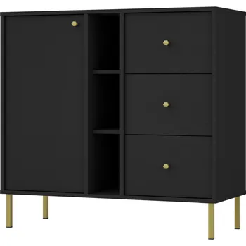 Komoda FALCO Komoda Tomila 824/2 Odstín: Černý grafit