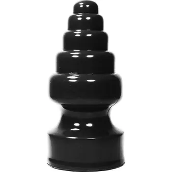 Anální kolík All Black AB53, černý anální kolík 28 x 4,5–13,5 cm