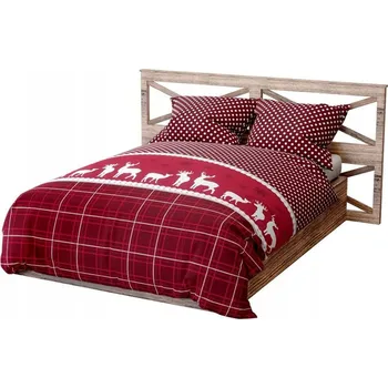 Povlečení II. JAKOST VÁNOČNÍ POVLEČENÍ BAVLNĚNÉ SET 160x200 + 2x70x80 1A