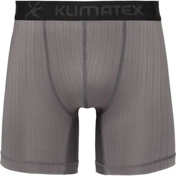 Boxerky Pánské funkční boxerky Klimatex RUNE MID SILKTOUCH 2XL Šedá, Černá, Tmavě šedá