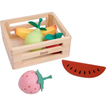 Odpadkový koš Dřevěný koš s ovocem Classic World