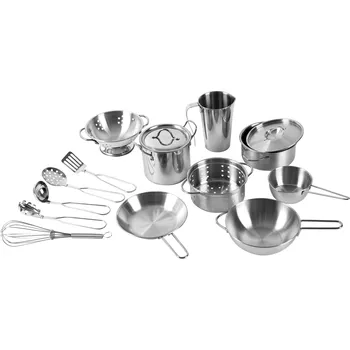 Dětská kuchyňka Classic World Jarabák Dětské nerezové nádobí